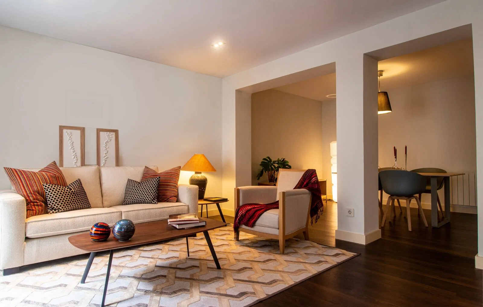 Warm, comfortable home interior