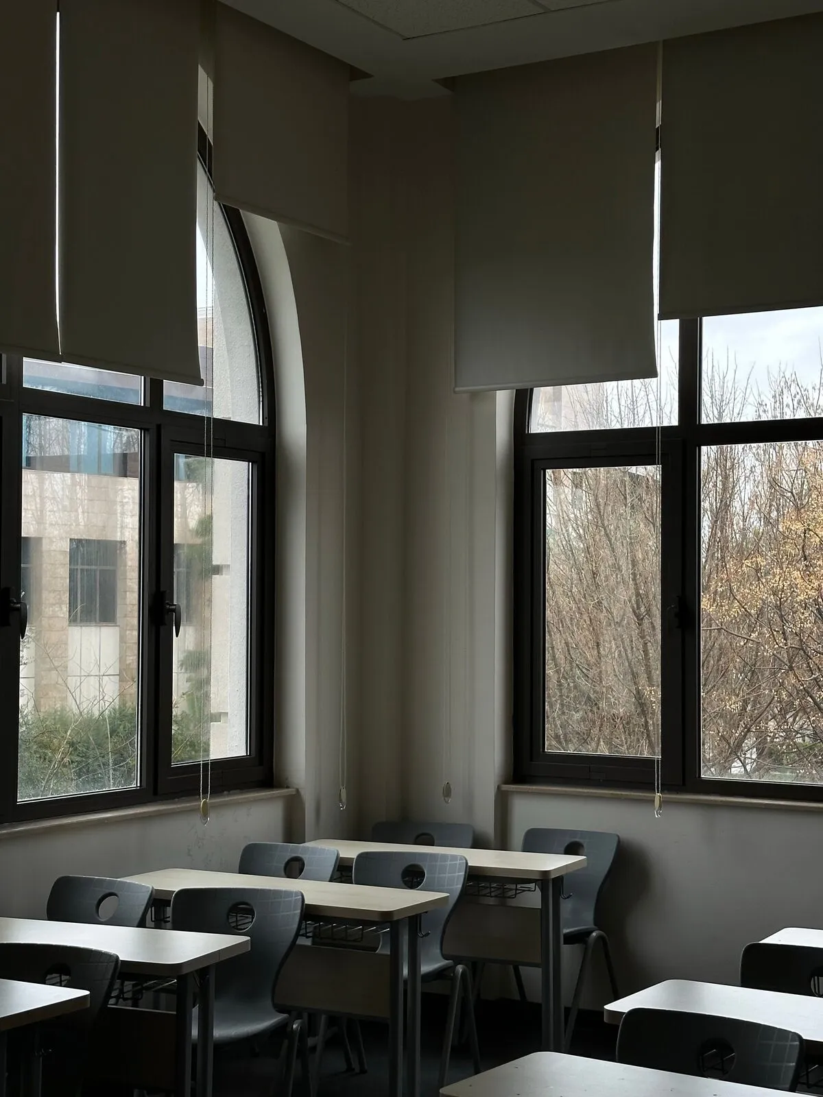 Bright, clean classroom with natural light